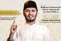 Flayer kegiatan dakwah Ustadz Hannan Attaki,. LC di Pamekasan.