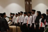 Ratusan PKD saat mengikuti prosesi pelantikan di Hotel Odaita, Senin (6/2/2023)