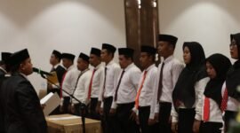 Ratusan PKD saat mengikuti prosesi pelantikan di Hotel Odaita, Senin (6/2/2023)