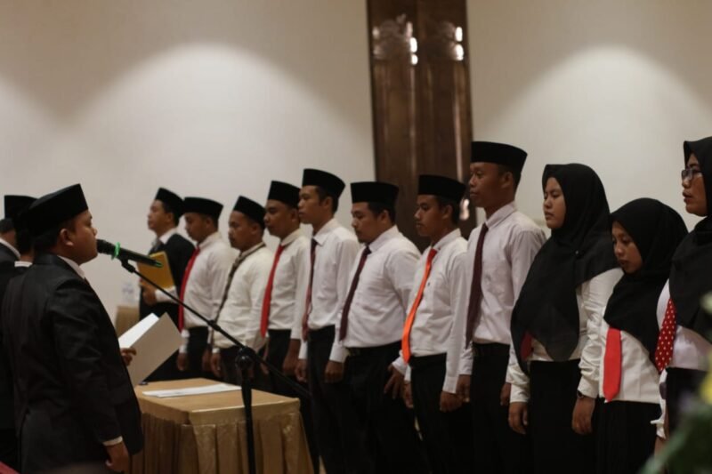 Ratusan PKD saat mengikuti prosesi pelantikan di Hotel Odaita, Senin (6/2/2023)