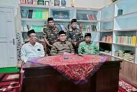 Ketua PC NU Pamekasan KH. Taufiq Hasyim saat konfrensi pers.