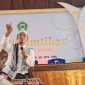 KH. Musleh Adnan saat berceramah pada acara temu alumni dan wisuda purnasiswa Yayasan Pesantren Nurul Huda, Gingging, Bluto, Sumenep. (DOK. KLIK MADURA)