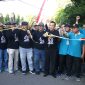 Keluarga besar SMAN 1 Bangkalan bersama para alumni bersiap memotong pita JJS, Sabtu (3/8/2024)