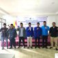 Pengurus IKA PMII Bangkalan demisioner foto bersama usai menggelar muscab di Hotel Ningrat, Bangkalan, Minggu (25/8/2024).