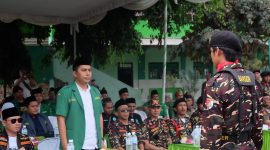 Ketua PW Ansor Jatim Musaffa' Safril dalam sebuah acara.