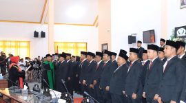 Anggota DPRD Kabupaten Sampang Periode 2024-2029 saat dilantik beberapa waktu lalu.