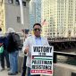 Presdir Wiraraja Indonesia sekaligus Ketum Saudagar Madura Akhmad Ma'ruf Maula saat ikut aksi bela Palestina di Amerika beberapa waktu lalu.