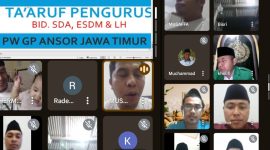 Tangkapan layar taaruf PW GP Ansor Jatim Bidang SDA, ESDM dan Lingkungan Hidup.