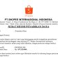 Tangkapan layar penarikan dana yang ternyata penipuan.