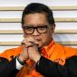 Sekjen PDI Perjuangan Hasto Kristianto saat ditunjukkan pada rilis KPK RI.