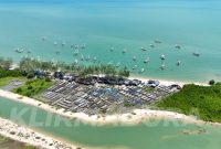 Penampakan dari udara lahan pantai yang diduga muncul SPPT atas nama Zabur. (DOK. KLIKMADURA)