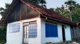 Kondisi rumah milik Disa di Dusun Tareta, Desa Sana Tengah, Kecamatan Pasean. 
