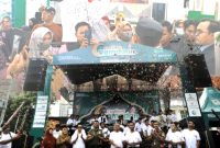 Festival ramadan yang digelar Pegadaian Syariah Pamekasan di halaman Kantor Bakorwil Pamekasan.