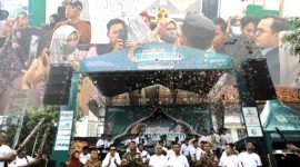 Festival ramadan yang digelar Pegadaian Syariah Pamekasan di halaman Kantor Bakorwil Pamekasan.