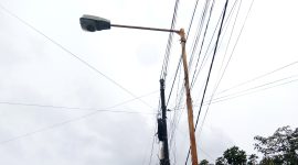 PJU di Jalan Makboel yang kondisinya mati.