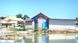 Tempat pengolahan rajungan milik Fadlillah yang berdiri di atas tanah atas nama Mistiara di Dusun Duko, Desa Tanjung, Kecamatan Pademawu, Pamekasan.