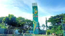 Tempat kejadian perkara (TKP) jatuhnya mahasiswa IAIN Madura hingga wafat.