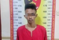 SAN, pemuda asal Kecamatan Tlanakan, tersangka kasus dugaan curanmor. (POLRES SAMPANG FOR KLIKMADURA)