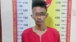 SAN, pemuda asal Kecamatan Tlanakan, tersangka kasus dugaan curanmor. (POLRES SAMPANG FOR KLIKMADURA)