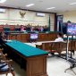 Zamachsary, terdakwa kasus dugaan proyek fiktif menjalani sidang tuntutan di Pengadilan Negeri Tipikor, Surabaya. (ISTIMEWA)
