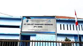 Kantor PT. GSM di Jalan KH Wahid Hasyim, Sampang.