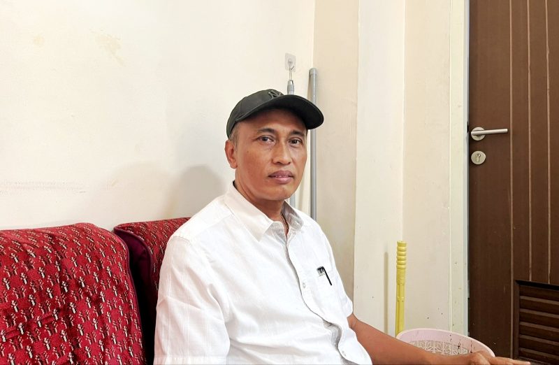 Slamet Efendi, Kepala Pasar Kolpajung yang diduga melakukan penganiayaan kepada penjual mie ayam. (KLIKMADURA)