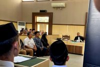Sejumlah saksi pelapor kasus dugaan sabotase pilkades PAW Desa Gugul, Kecamatan Tlanakan memberikan kesaksian di PN Pamekasan. (MOH. IQBALUL KHAVEI MZ / KLIKMADURA)