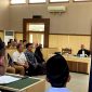 Sejumlah saksi pelapor kasus dugaan sabotase pilkades PAW Desa Gugul, Kecamatan Tlanakan memberikan kesaksian di PN Pamekasan. (MOH. IQBALUL KHAVEI MZ / KLIKMADURA)