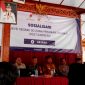 Suasana sosialisasi rencana survei seismik migas di Kecamatan Arjasa, Pulau Kangean, Sumenep. (MIHOSEN UNTUK KLIKMADURA)