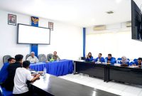 PC PMII Sampang saat audiensi dengan Diskominfo Sampang terkait keterbukaan informasi publik. (PMII SAMPANG UNTUK KLIKMADURA)