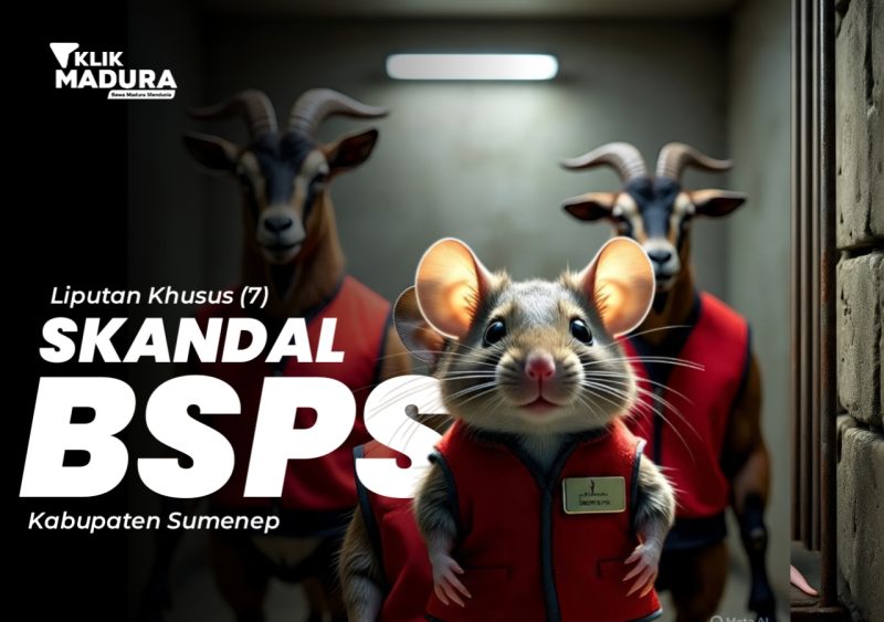 Ilustrasi lipsus dugaan skandal mega korupsi BSPS Sumenep. (SUMBER: META AI yang Disempurnakan)