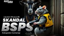 liputan khusus soal dugaan skandal mega korupsi BSPS di Kabupaten Sumenep. (META AI yang Disempurnakan)