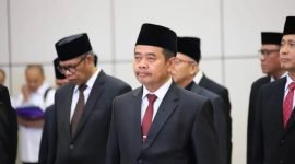 Dr. H. Syaiful Hadi saat dilantik menjadi UIN Madura di Kantor Kemenag, Jakarta. (ISTIMEWA)