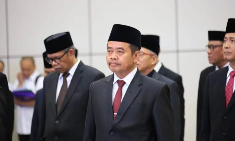Dr. H. Syaiful Hadi saat dilantik menjadi UIN Madura di Kantor Kemenag, Jakarta. (ISTIMEWA)