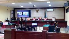 Suasana sidang putusan kasus proyek fiktif dana hibah Pemprov Jatim di PN Tipikor Surabaya pekan lalu. (KEJARI PAMEKASAN FOR KLIKMADURA)