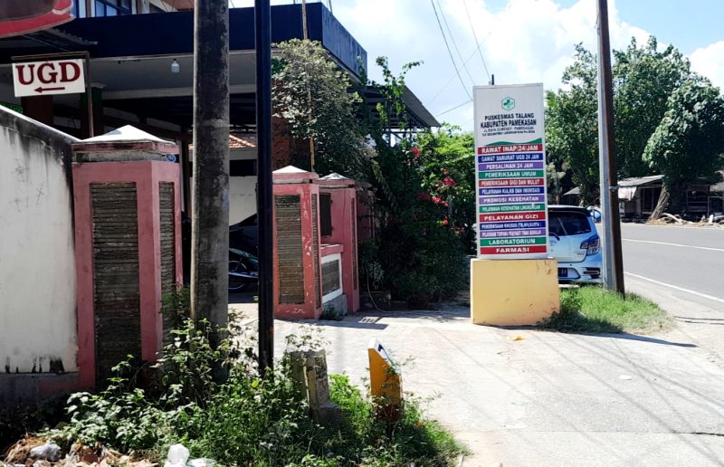 SEPI: Pemandangan sepi di sekitar Puskesmas Talang. (DOK. KLIK MADURA).