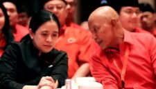 MH. Said Abdullah berbincang dengan Ketua DPR RI Puan Maharani dalam acara bimtek PDI Perjuangan di Bali. (IG MH Said Abdullah)