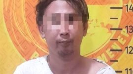 S (35), warga Kabupaten Sampang yang dibekuk Polres Sumenep lantaran kedapatan bawa narkoba jenis sabu. (POLRES SUMENEP FOR KLIKMADURA)