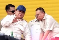 Wakil Ketua DPR RI Sufmi Dasco Ahmad berbincang dengan Presiden Prabowo Subianto. (IG @sufmi_dasco)