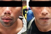 Dua tersangka kasus dugaan curanmor saat ditangkap personel Polres Sampang. (ISTIMEWA)