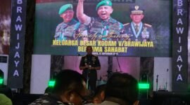 Pangdam V/Brawijaya, Mayjen Rudy Saladin saat mengisi sebuah acara.