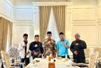 Pengurus DPD Partai Gelora Pamekasan saat silaturrahim dengan Bupati Dr. KH. Kholilurrahman beberapa waktu lalu. (DOK. KLIKMADURA)