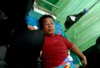 Ahmad (31), warga Desa Waru Barat, Kecamatan Waru, menjalani perawatan intensif di RS Mohammad Noer Pamekasan. (ISTIMEWA)