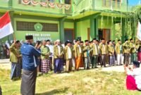 Ikatan Santri dan Alumni Salafiyah Syafi’iyah (IKSASS) Rayon Kangean saat menyampaikan penolakan terhadap tambang migas. (ISTIMEWA)