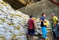 Warga mengangkut pupuk yang akan didistribusikan kepada petani di Pamekasan beberapa waktu lalu. (DOK. KLIKMADURA)