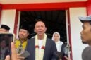 Ketua Badan Anggaran (Banggar) DPR RI Dapil XI Madura, MH Said Abdullah didampingi Anggota DPR RI, Ansari dan Rektor UIN Madura Dr. H. Saiful Hadi usai peresmian Gor Said Abdullah di Kampus UIN Madura, Sabtu (22/11/2025).