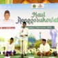 Bupati Pamekasan Dr. KH. Kholilurrahman memberikan sambutan saat peringatan Haul Ronggosukowati di Masjid Asy-Syudaha Pamekasan. (BADRUS SHOLEH / KLIKMADURA)