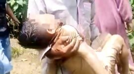 Bocah berusia 5 tahun yang ditemukan meninggal dunia di Sungai Kali Kamoning, Sampang. (KLIKMADURA)