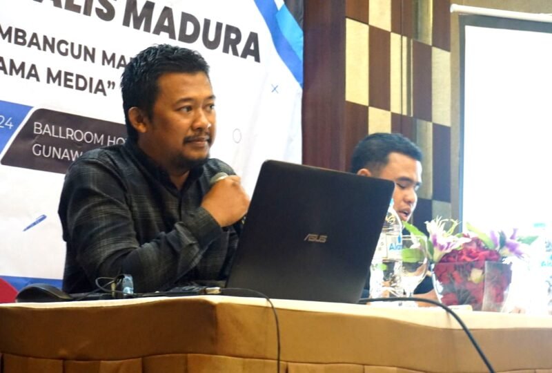 Ketua Ikatan Jurnalis Televisi Indonesia (IJTI) Korda Madura, Veros Afif. (DOK. KLIKMADURA)