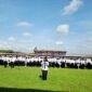 Ribuan tenaga honorer mengikuti upacara penyerahan SK PPPK Paruh Waktu di Gedung Olah Raga (GOR) A. Yani Panglegur, Sumenep. (DOK. KLIKMADURA)